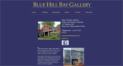 Desktop Screenshot of bluehillbaygallery.com