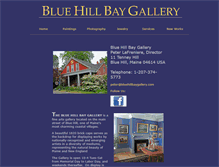 Tablet Screenshot of bluehillbaygallery.com